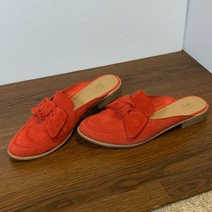 G.H. Bass Red Suede Mule - 9M